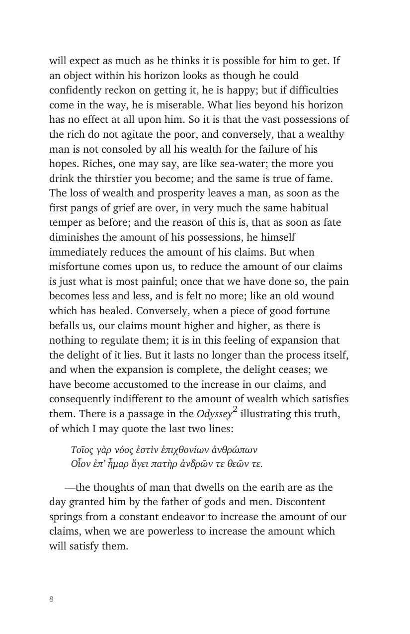 A typeset page from What a Man Has in Edition 001